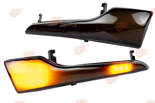 Динамические повторители поворота тонированные Плазма в боковые зеркала образца от 2014 г. на Лада Гранта, Гранта FL, Калина, Калина 2, Datsun_1