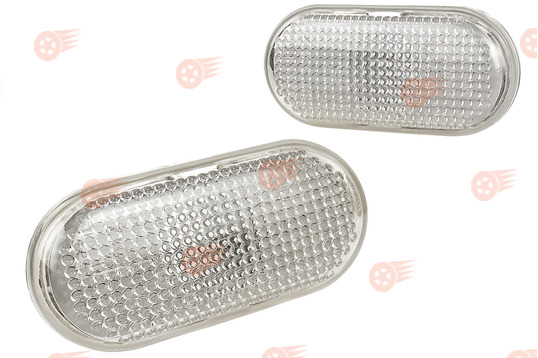 Комплект белых указателей поворота в крылья, 2 шт ML на Ларгус, Ларгус FL, Renault Duster, Logan, Logan 2, Sandero, Sandero 2_1