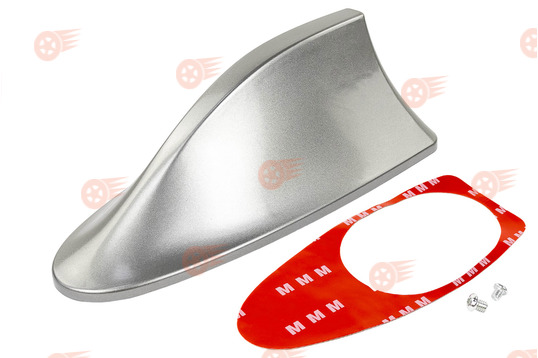 Антенна-плавник на крышу автомобиля серая универсальная_1