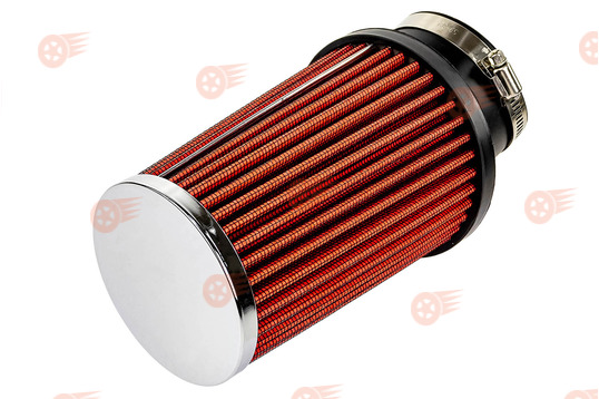 Угловой воздушный фильтр нулевого сопротивления, закрытый красный конус на инжекторные ВАЗ 2101-2115, Лада Гранта, Калина, Приора, Нива Легенд, Нива Тревел, Шевроле Нива_1