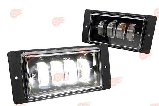 ПТФ светодиодные Эконом, 4 линзы, 36W, 2600lux на ВАЗ 2110-2112, 2113-2115, Шевроле Нива до 2009 г.в._1