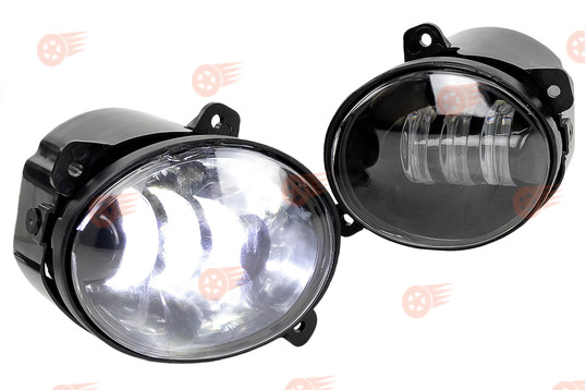 ПТФ светодиодные Эконом 20W, 1700lux на Лада Калина, Калина 2, Гранта, Ларгус, УАЗ Патриот, Datsun до 2019 г.в._1