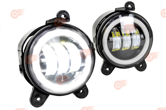 ПТФ светодиодные Эконом 46W, 2600lux с кольцом ДХО на Лада Приора, Шевроле Нива с 2009 г.в., Лада Нива 2123, ГАЗ Газель_1