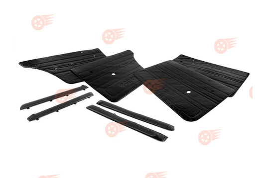 Комплект обивок дверей образца 2106 из экокожи на пластиковой основе с накладками (батоны) на ВАЗ 2101-2107_1