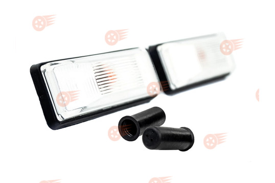 Комплект белых повторителей поворота на передние крылья с защитными колпачками проводки на ВАЗ 2106, Лада Нива 4х4, Нива Легенд_1