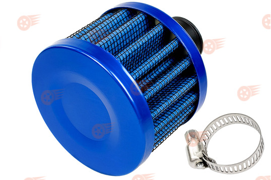 Фильтр нулевого сопротивления вентиляции картерных газов на сапун синий MR на ВАЗ 2101-2115, Лада Гранта, Калина, Приора, Нива Легенд, Нива Тревел, Шевроле Нива инжектор_1