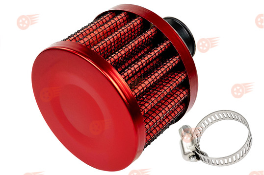 Фильтр нулевого сопротивления вентиляции картерных газов на сапун красный MR на ВАЗ 2101-2115, Лада Гранта, Калина, Приора, Нива Легенд, Нива Тревел, Шевроле Нива инжектор_1