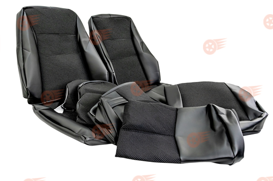 Обивка сидений (не чехлы) экокожа с тканью на Шевроле Нива до 2014 г.в._1