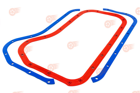Прижимные пластины масляного картера 3 мм MR с красной силиконовой прокладкой на ВАЗ 2101-2107, Лада Нива 4х4, Нива Легенд, Нива Тревел, Шевроле Нива_1