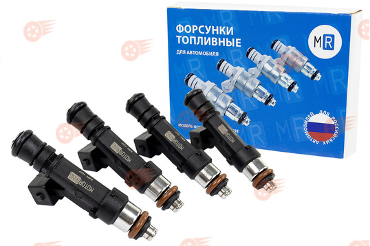 Комплект форсунок MR 107 увеличенной производительности (аналог 0 280 158 107), 4 шт на ВАЗ 2101-2115, Лада Приора, Калина, Калина 2, Гранта, Гранта FL, Нива 4х4, Нива Легенд, ГАЗ, УАЗ_1