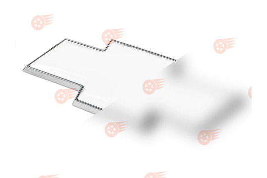 Шильдик на решетку радиатора нового образца белый на Шевроле Нива с 2009 г.в._1