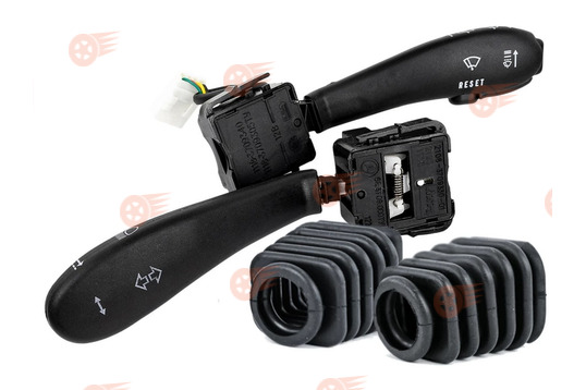 Комплект подрулевых переключателей нового образца с проводом с пыльниками на ВАЗ 2110-2112, Лада Приора, Калина, Гранта, Нива Тревел, Шевроле Нива_1