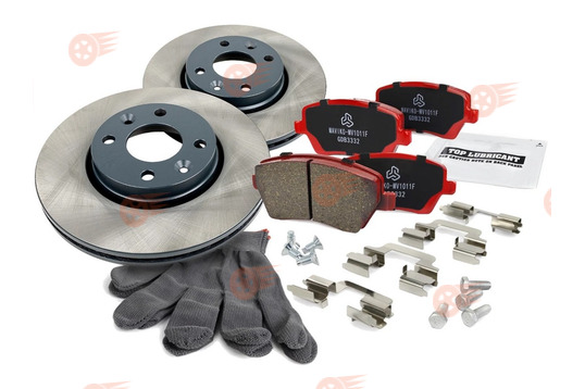 Комплект передних тормозных колодок МАВИКО PRO с вентилируемыми колесными дисками R15 Standart на Лада Веста, Икс Рей Кросс, Ларгус, Ларгус FL до 2023 г.в., Renault Logan_1