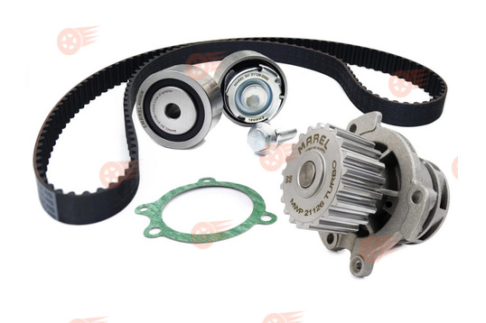 Ремень ГРМ Marel Magnum с металлическими роликами и помпой 21126 Marel Magnum Turbo на 16 кл Лада Приора, Калина, Калина 2, Гранта, Гранта FL, Ларгус, Ларгус FL, Веста, Икс Рей, Datsun_1