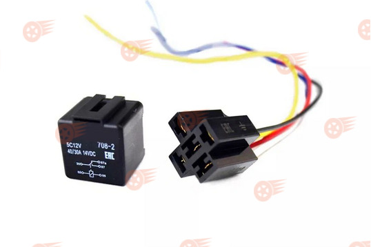 Реле 5-контактное в сборе с предохранителем и колодкой 40/30А универсальное_1