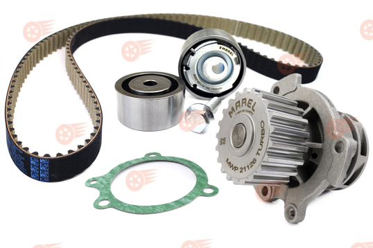 Ремень ГРМ Marel Kit Sport с металлическими роликами и помпой 21126 Marel Magnum Turbo на 16 кл Лада Приора, Калина, Калина 2, Гранта, Гранта FL, Ларгус, Ларгус FL, Веста, Икс Рей, Datsun_1