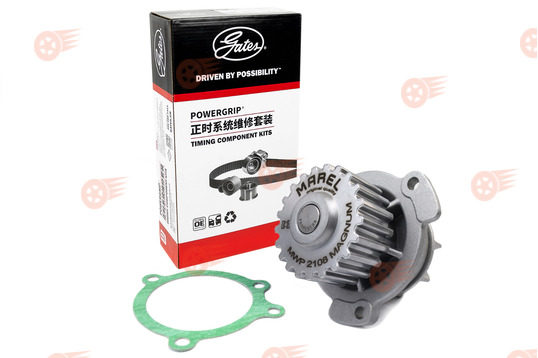Усиленный комплект ремня ГРМ CHINA ORIGINAL GATES с помпой Marel Magnum на 8 кл ВАЗ 2108-2115, Лада Приора, Калина, Калина 2, Гранта Стандарт, Ока_1