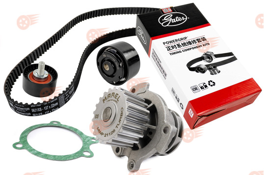 Комплект ремня ГРМ CHINA ORIGINAL GATES с помпой 21126 Marel Magnum Turbo на 16 кл Лада Приора, Калина, Калина 2, Гранта, Гранта FL, Ларгус, Ларгус FL, Веста, Икс Рей, Datsun_1