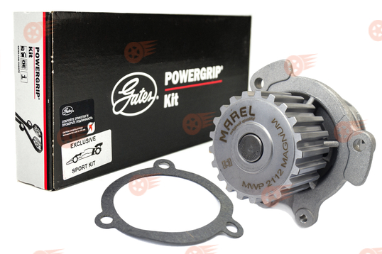 Усиленный комплект ремня ГРМ GATES с помпой 2112 Marel Magnum Turbo на 16 кл ВАЗ 2110, 2111, 2112, 2113, 2114_1