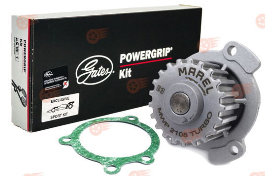 Усиленный комплект ремня ГРМ GATES с помпой Marel Magnum Turbo на 8 кл ВАЗ 2108-2115, Лада Приора, Калина, Калина 2, Гранта Стандарт, Ока_1