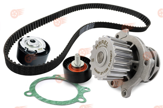 Комплект ремня ГРМ GATES с помпой 21126 Marel Magnum Turbo на 16 кл Лада Приора, Калина, Калина 2, Гранта, Гранта FL, Ларгус, Ларгус FL, Веста, Икс Рей, Datsun_1