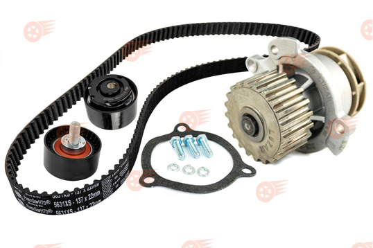 Комплект ремня ГРМ CHINA ORIGINAL GATES с помпой 21126 Luzar Turbo на 16 кл Лада Приора, Калина, Калина 2, Гранта, Гранта FL, Ларгус, Ларгус FL, Веста, Икс Рей, Datsun_1