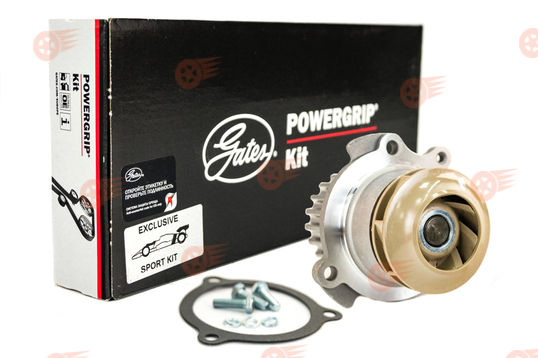 Усиленный комплект ремня ГРМ GATES с помпой 2112 Luzar Turbo на 16 кл ВАЗ 2110, 2111, 2112, 2113, 2114_1