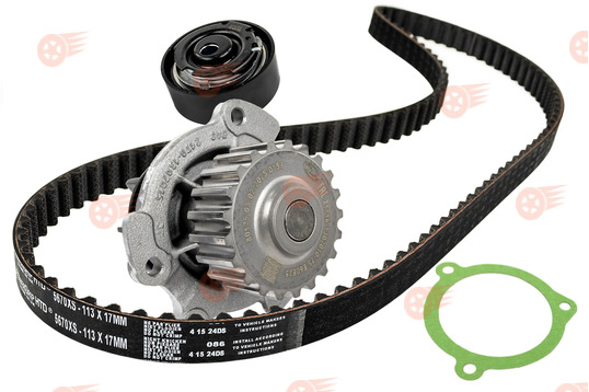 Комплект ремня ГРМ GATES с помпой 21116 ТЗА серии Стандарт на 8 кл Лада Калина, Калина 2, Гранта, Гранта FL, Приора, Ларгус, Ларгус FL, Веста NG, Datsun_1