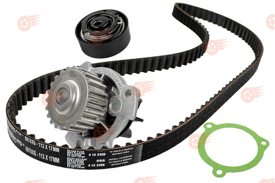 Комплект ремня ГРМ GATES с помпой 21128 ТЗА серии Люкс на 8 кл Лада Калина, Калина 2, Гранта, Гранта FL, Приора, Ларгус, Ларгус FL, Веста NG, Datsun_1