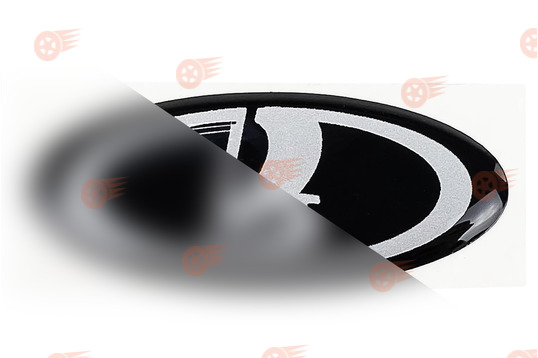 Наклейка на руль Ладья малая черная на ВАЗ 2110-2112, Лада Калина, Нива 4х4, Нива Тревел_1