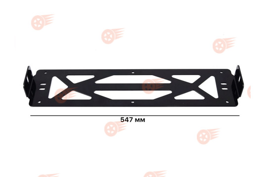 Кронштейн крепления дополнительных фар с боковым расположением под номерной знак PBK универсальный_1