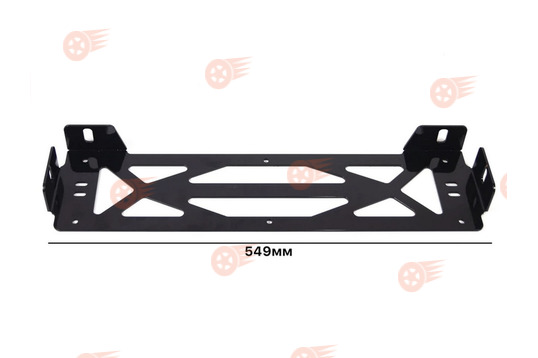 Кронштейн крепления дополнительных фар с боковым и верхним расположением под номерной знак PBK универсальный_1