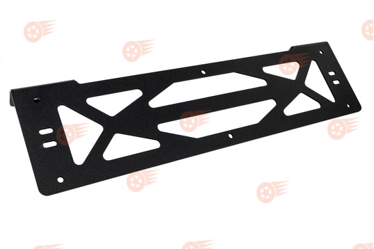 Кронштейн крепления дополнительных фар с верхним расположением под номерной знак, 3 мм PBK универсальный_1