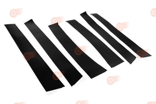 Накладки стоек дверей черные матовые на Шевроле Нива, Лада Нива Тревел_1