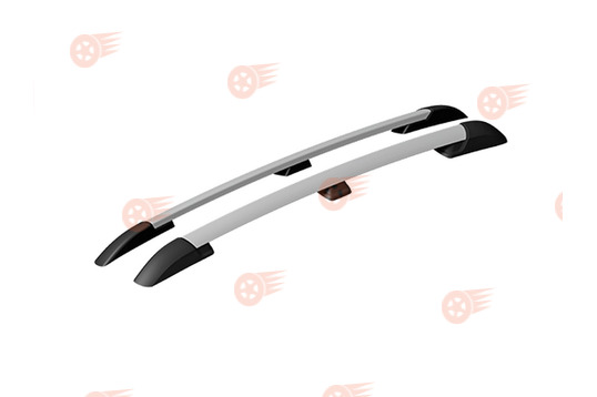 Комплект рейлингов серых нового образца с креплением через крышу АПС на Шевроле Нива, Лада Нива Тревел_1