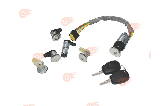 Замок зажигания в комплекте с 4 цилиндрами замков дверей, 1 цилиндром багажника и 2 ключами на Лада Ларгус_1