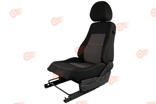 Сиденье переднее водительское в сборе с салазками, обивка Урбан на 3-дверные Лада Нива 4х4 до 2019 г.в._1