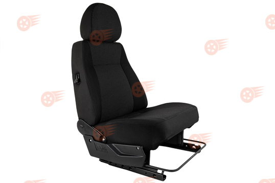 Сиденье переднее пассажирское усиленное (подушка образца 2110) в сборе с салазками на 3-дверные Лада Нива 4х4 до 2019 г.в._1