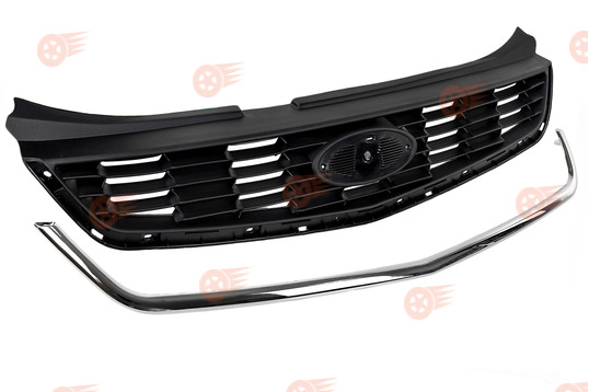 Решетка радиатора с хромированным молдингом на Лада Приора SE седан, Приора 2_1