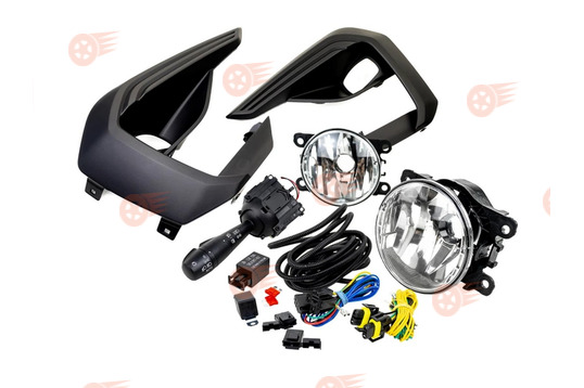 Комплект подключения ПТФ ML Auto Light Technology с противотуманными фарами Тюн-Авто, подрулевым переключателем и рамками на Лада Веста NG Кросс_1