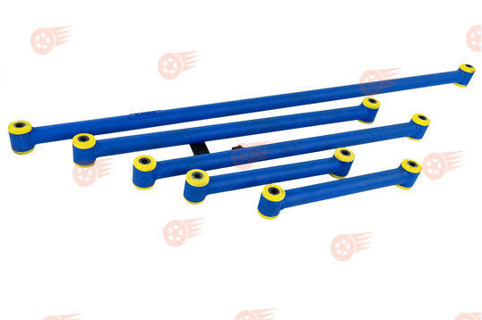 Комплект реактивных тяг на полиуретановых сайлентблоках GTS на ВАЗ 2101-2107, Лада Нива 4х4_1