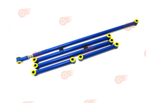 Комплект реактивных тяг на полиуретановых сайлентблоках с регулируемой тягой Панара GTS на ВАЗ 2101-2107, Лада Нива 4х4_1