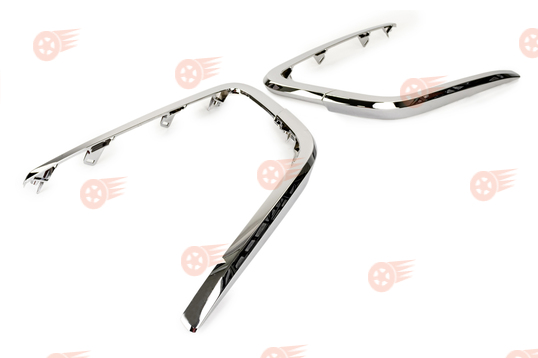 Молдинги (иксы) на бампер хромированные на Лада Веста Кросс, Веста SW Кросс_1