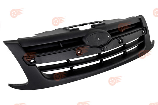 Решетка радиатора черная с местом под шильдик на Лада Гранта_1