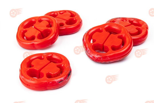 Комплект подушек глушителя, красный полиуретан CS20 Drive на ВАЗ 2108-21099, 2113-2115, Лада Ока_1