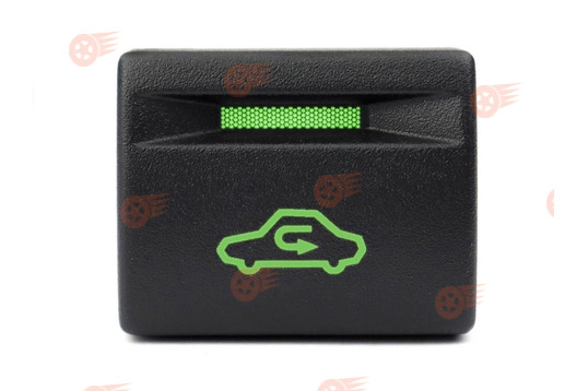 Кнопка рециркуляции воздуха, зеленая подсветка и индикация на Лада Приора, Калина 2, Гранта_1