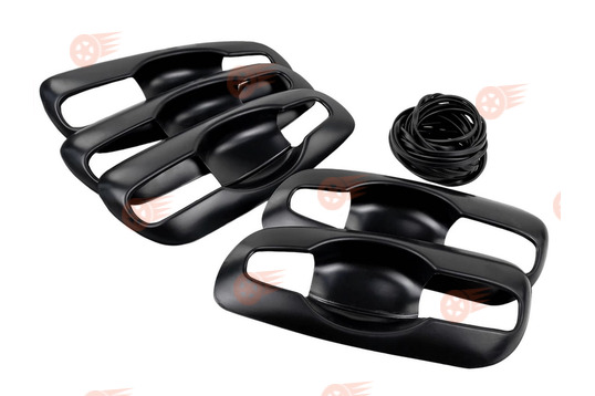 Комплект накладок ручек дверей и багажника, 5 шт с уплотнителем на Шевроле Нива, Лада Нива Тревел_1