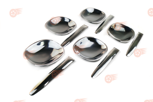 Комплект из 5 металлических накладок ручек дверей и багажника на Шевроле Нива, Лада Нива Тревел_1