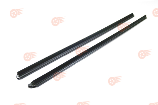 Комплект внешних уплотнителей (бархоток) передних опускных стекол на Renault Logan 2, Sandero 2_1