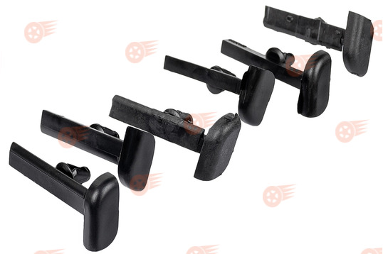 Комплект облицовок уплотнителей опускных стекол (наконечники молдинга) на Лада Калина, Калина 2, Гранта, Гранта FL_1